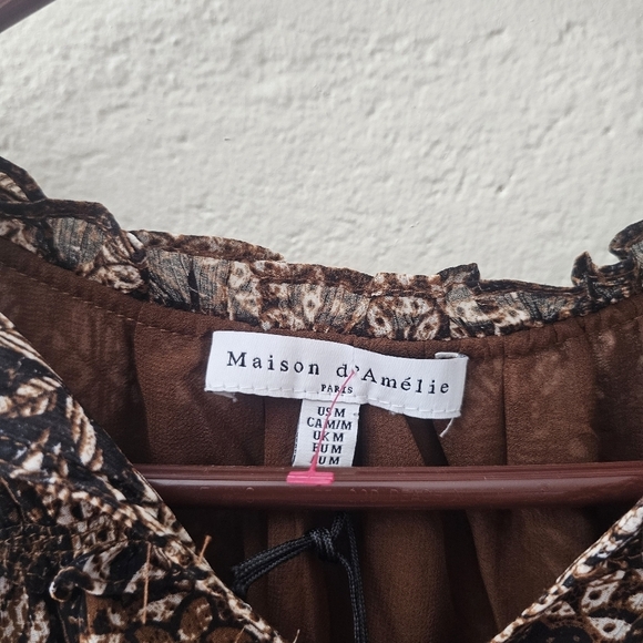 Maison D'amelie Blouse Anthropologie - Picture 6 of 7